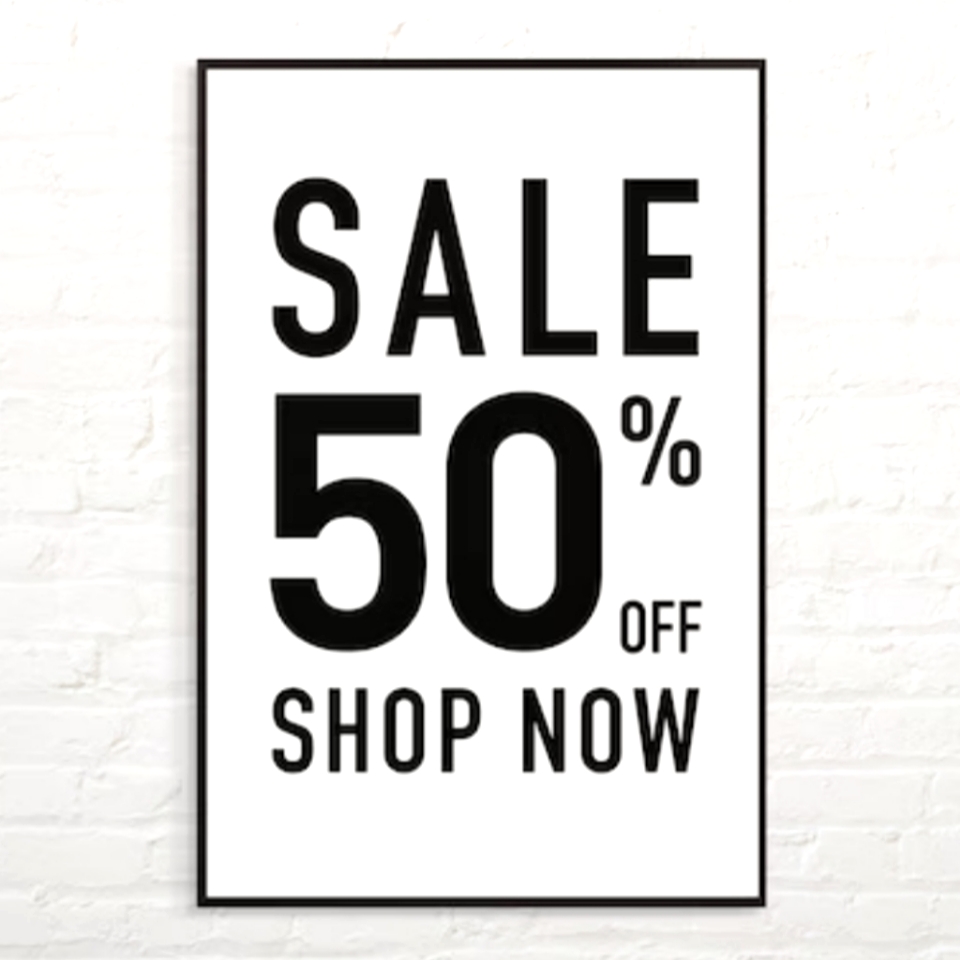 50 Off Weekend Sale
